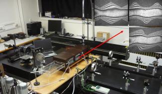Experimentálna zostava pre vizualizáciu teplotných polí v okolí teplovýmenných plôch metódou holografickej interferometrie